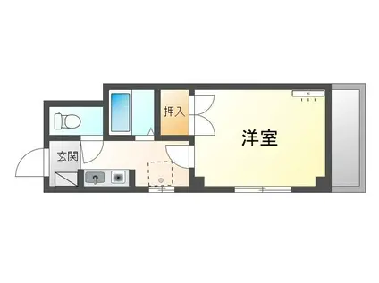 ドリームハイツ(1K/3階)の間取り写真