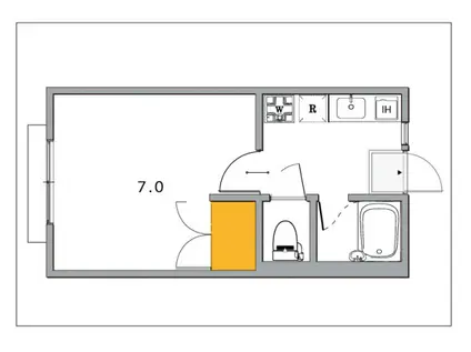 コーポ雅(1K/1階)の間取り写真
