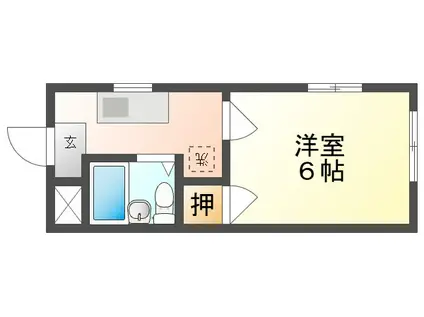 アーバン大供(1K/5階)の間取り写真