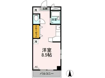 アトリエ(ワンルーム/3階)の間取り写真