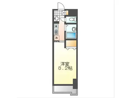 グランドライフJK(1K/2階)の間取り写真