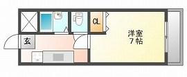 入江第二ビル(1K/5階)の間取り写真