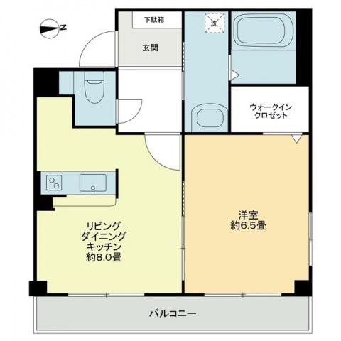 オアゾ旭川(1LDK/1階)の間取り写真