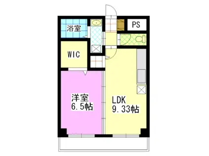 マリアージュ(1LDK/1階)の間取り写真