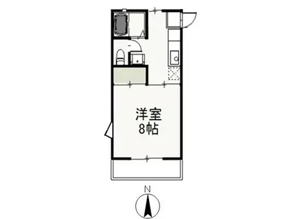 S・T・VILLA TSUSHIMA A(1K/1階)の間取り写真