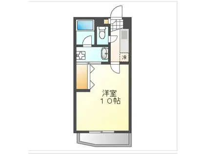 ピアルアーナ東古松(1K/3階)の間取り写真