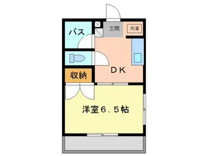 グレースK(1K/1階)の間取り写真