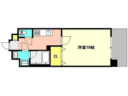 アーバンパレス医大南(1K/3階)の間取り写真