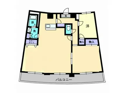 エクセルメゾン岡山(2LDK/10階)の間取り写真