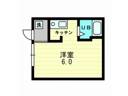 カサボニータ(ワンルーム/4階)の間取り写真