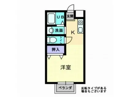 メゾン伊福町(1K/1階)の間取り写真