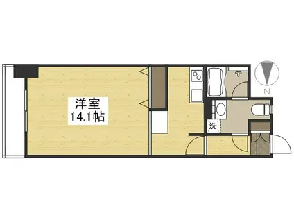 INITIA KUWADACHO(1K/6階)の間取り写真