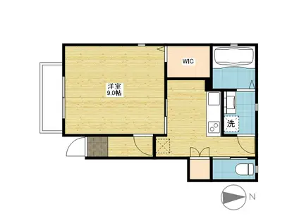 MHEプリーモ(1K/1階)の間取り写真