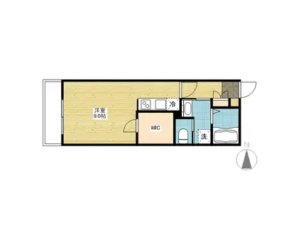 REGALO青江(1K/2階)の間取り写真