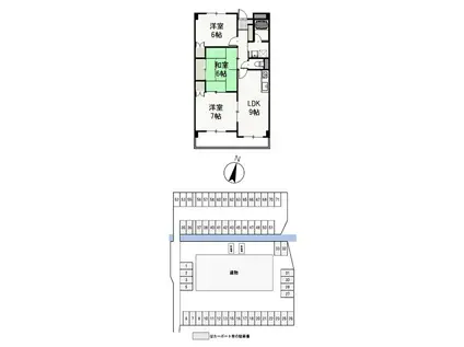 グローヴ柚ノ木(3LDK/2階)の間取り写真