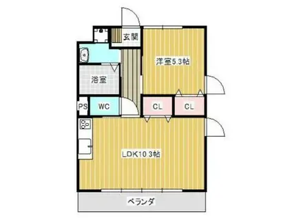 アーバンスタイル(1LDK/5階)の間取り写真