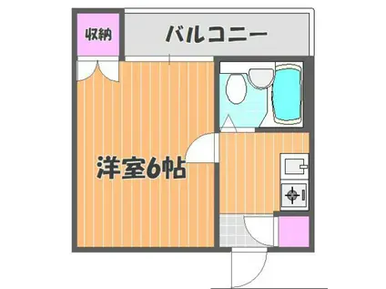 サンコートIMA(1K/4階)の間取り写真