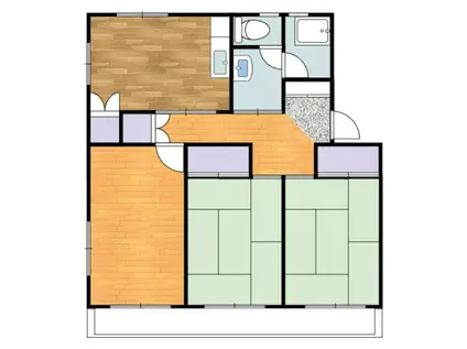 ラ セリス(3DK/2階)の間取り写真