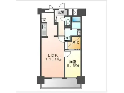 リッチ・クレールマンション(1LDK/5階)の間取り写真