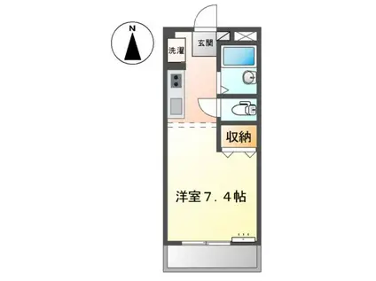 コンフォース(1K/1階)の間取り写真