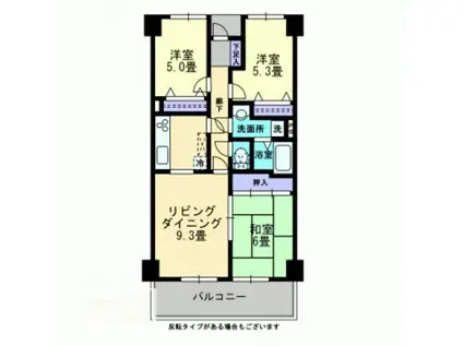 サーパス後楽園(3LDK/1階)の間取り写真