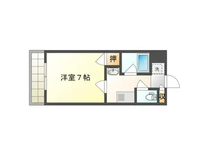 SOLEIL LEVANT浜(1K/3階)の間取り写真