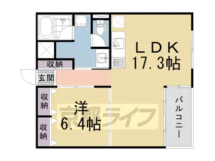 MAHIA SUN-YOU(1LDK/1階)の間取り写真