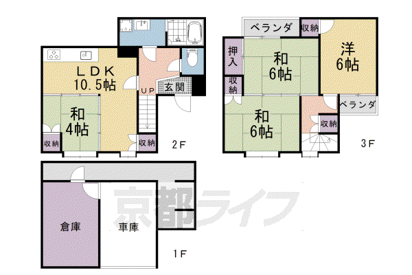 近鉄京都線 伏見駅(京都) 徒歩43分 3階建 築37年