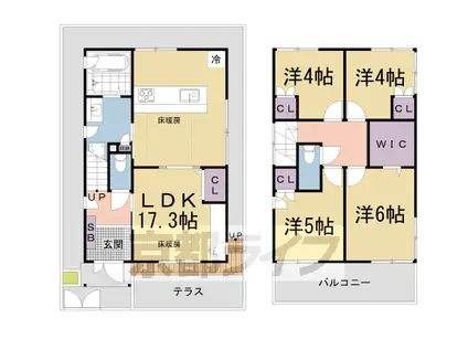京都市東西線 椥辻駅 徒歩27分 2階建 築36年(4LDK)の間取り写真