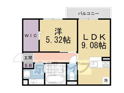 ELEGRANTIA(1LDK/1階)の間取り写真