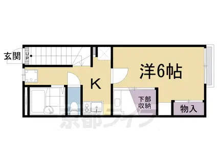 レオパレスグローセ(1K/2階)の間取り写真