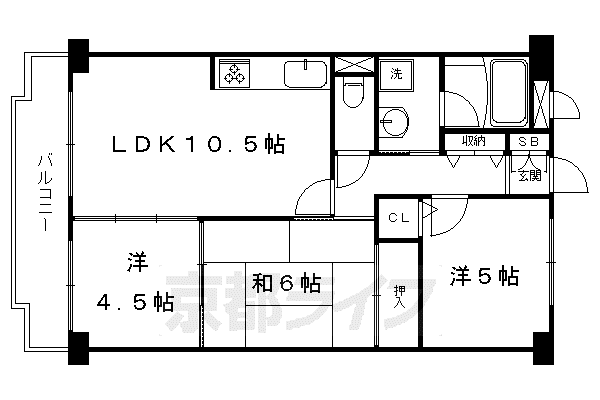 グランメゾン千翠(3LDK/1階)の間取り写真