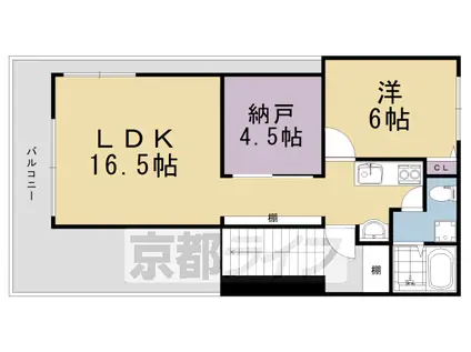 DACCORDビル(1SLDK/1階)の間取り写真