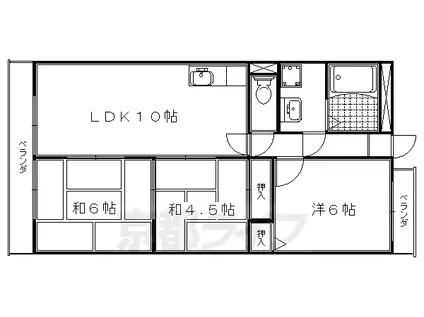 メゾン・フォンティーヌ(3LDK/2階)の間取り写真