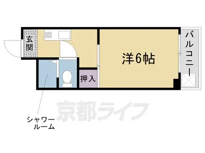 藤ハイツ(1K/4階)の間取り写真