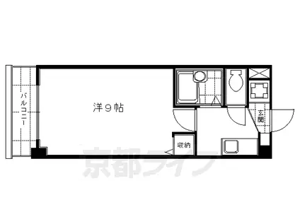 メゾンヤング(1K/3階)の間取り写真