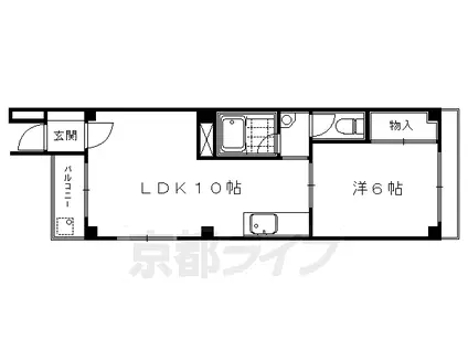 フローレ大宮(1LDK/5階)の間取り写真
