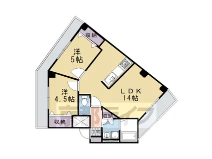 I-PLACE東垣内(2LDK/4階)の間取り写真