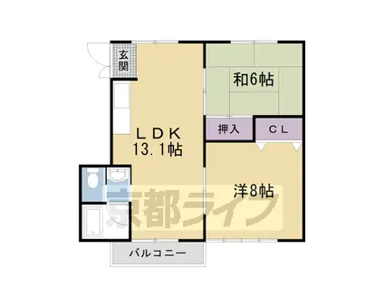 HOUSE26(2LDK/2階)の間取り写真
