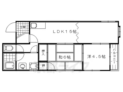 ヒゴエグゼクティブビル(3LDK/3階)の間取り写真