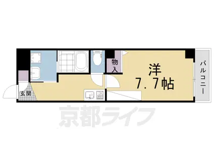 プルミエ千本寺之内(1K/2階)の間取り写真