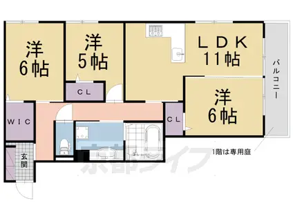 グラン シャリオ(3LDK/1階)の間取り写真