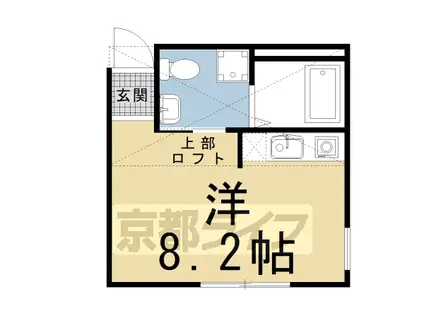 NEST冷泉町(ワンルーム/1階)の間取り写真