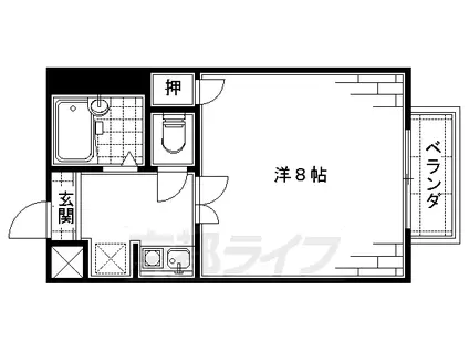 E.D.I.F.I(1K/2階)の間取り写真