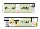 山陰本線 太秦駅(ＪＲ) 徒歩4分 2階建 築47年