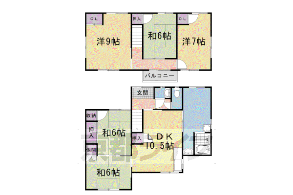 山陰本線 嵯峨嵐山駅 徒歩17分 2階建 築38年