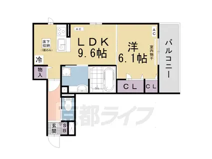 FAROUCHE(1LDK/1階)の間取り写真