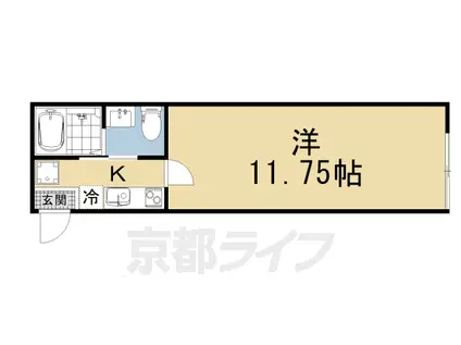 SANPUT NIJO CASTLE(1K/2階)の間取り写真