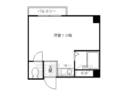 ウインライフ淀(ワンルーム/2階)の間取り写真