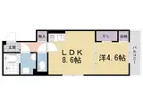 近鉄京都線 富野荘駅 徒歩5分 2階建 新築